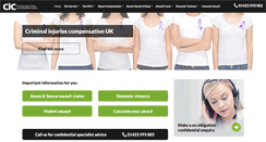 Desktop Screenshot of criminal-injuries.co.uk